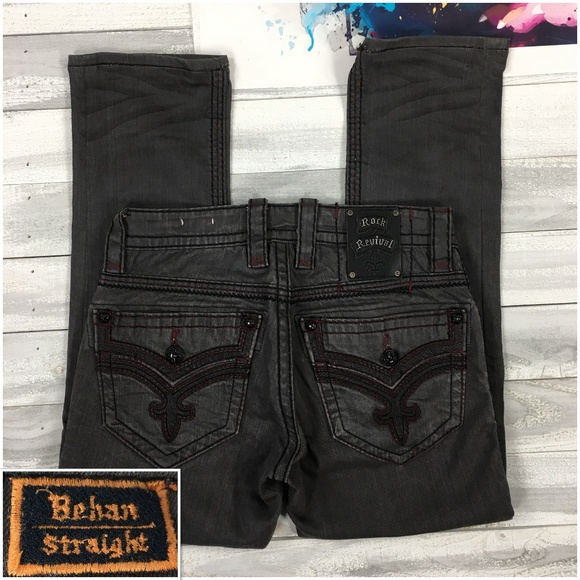 Rock Revival Other - Rock Revival Behan Straight Mens Jeans 29x29